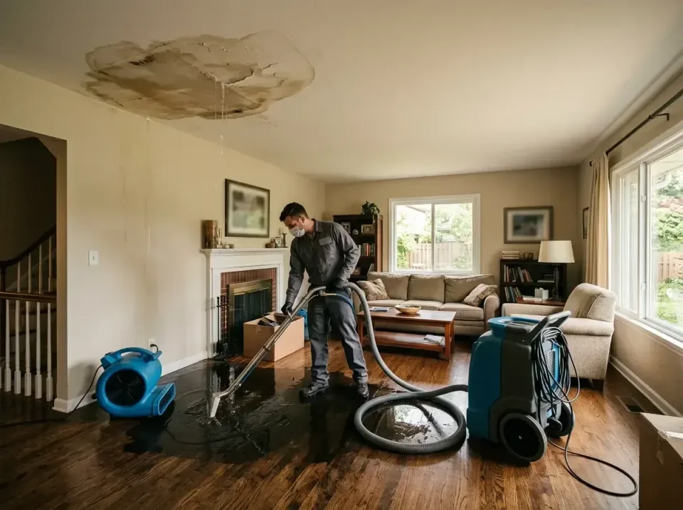 attic-pipe-burst-ceiling-drip-008 — frequently asked questions, Water Damage Restoration & Carpet Care in Troy, MO